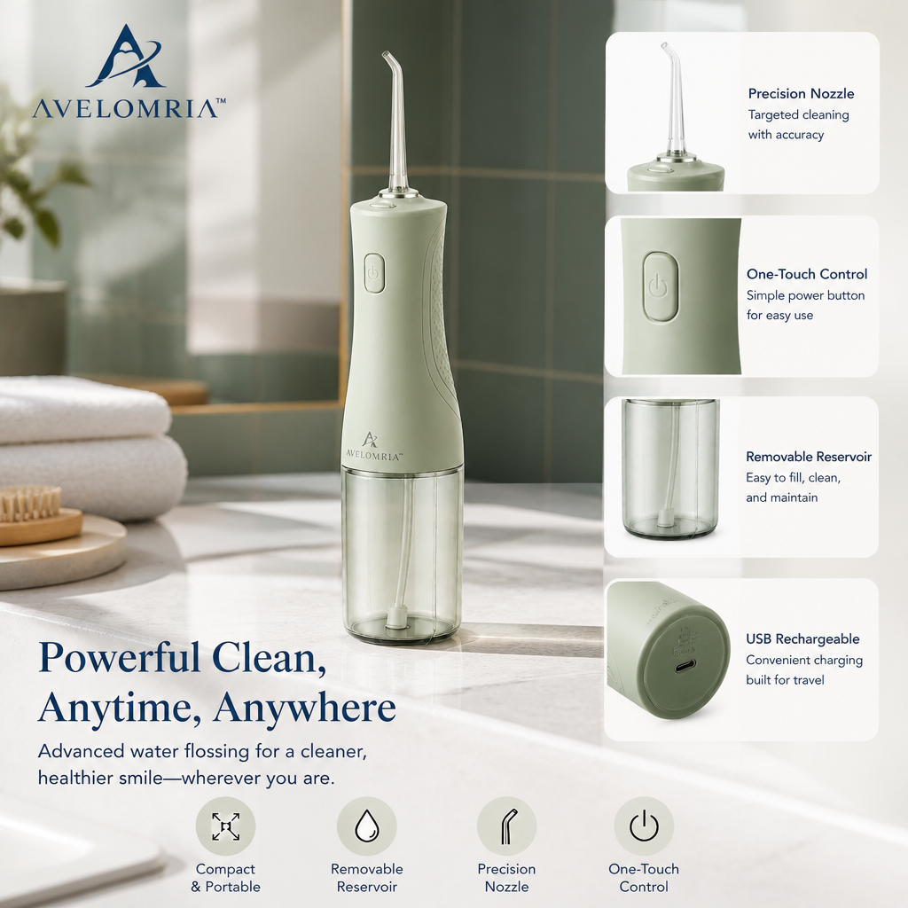 avelomria™ Virelle Rechargeable Portable Water Flosser — 1