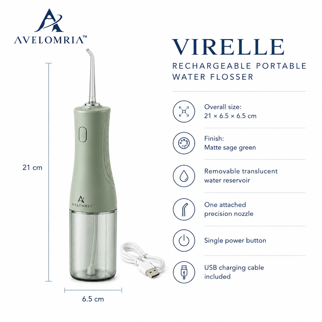 avelomria™ Virelle Rechargeable Portable Water Flosser — 3
