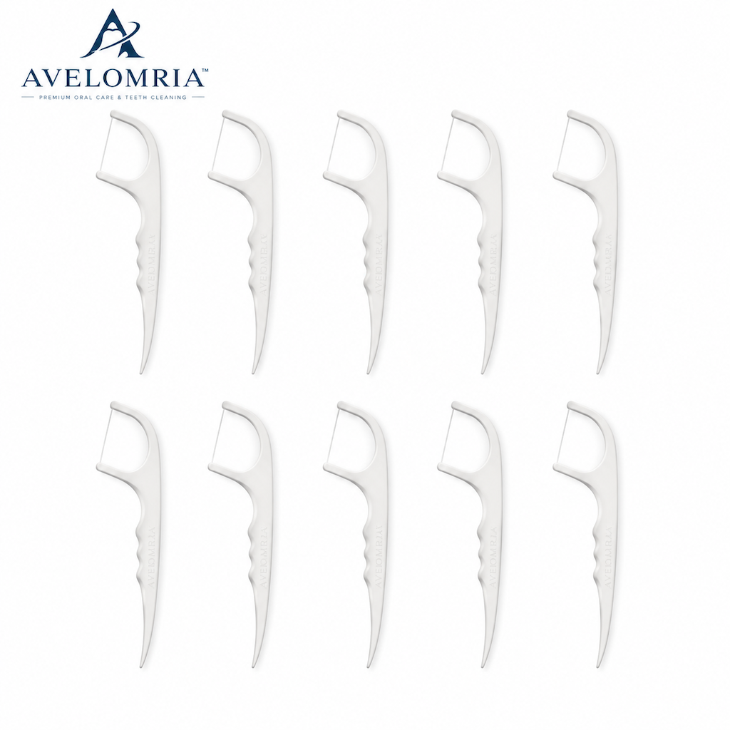 avelomria™ Aurelle Ergonomic Dental Floss Picks — 7