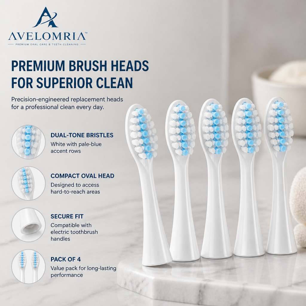 avelomria™ Lunaris Sonic Toothbrush Replacement Heads — 3