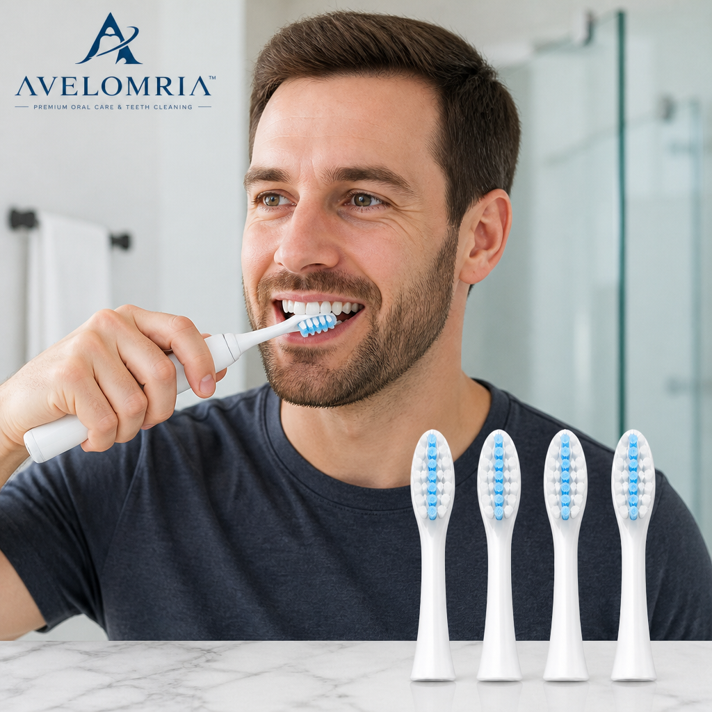 avelomria™ Lunaris Sonic Toothbrush Replacement Heads — 8