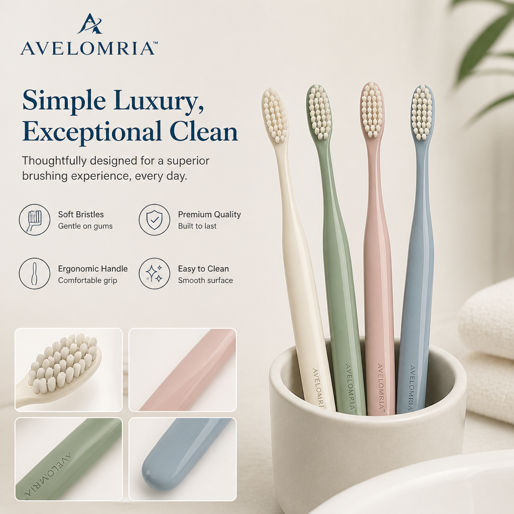 avelomria™ Everelle Soft-Bristle Toothbrush Set — 3