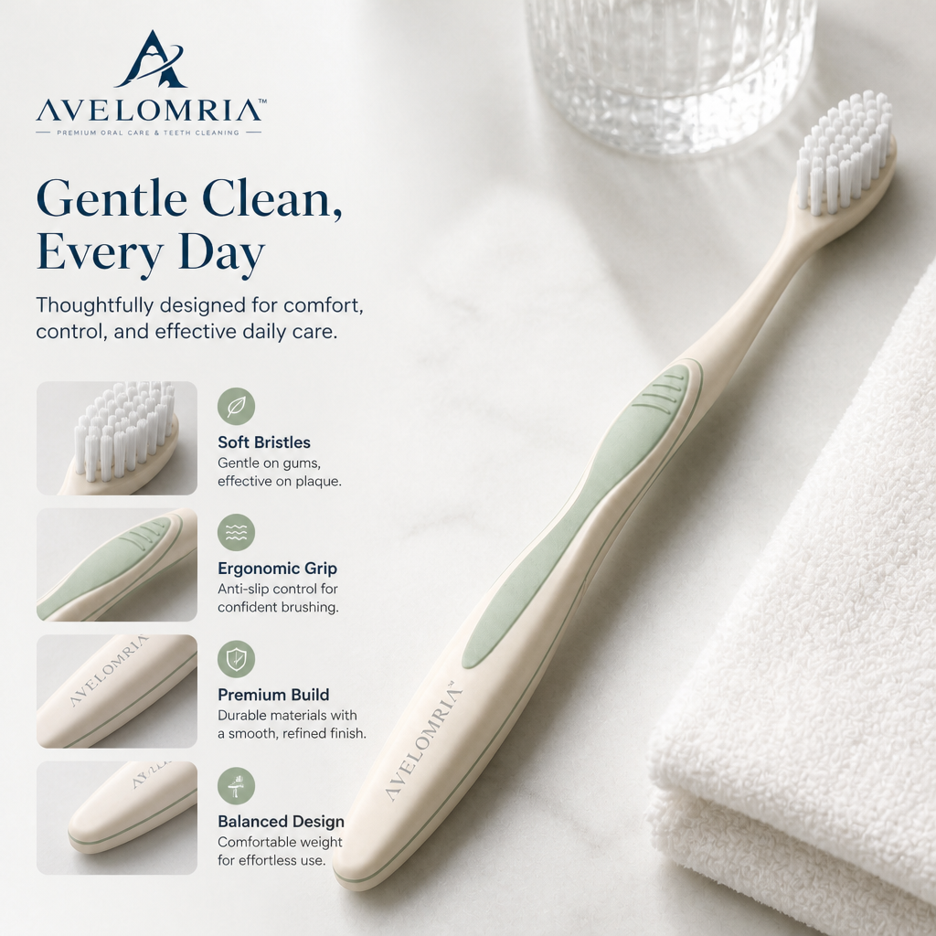 avelomria™ Oravelle Ergonomic Manual Toothbrush — 6