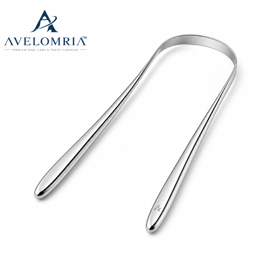 avelomria™ Lunelle Stainless Steel Tongue Scraper — 5