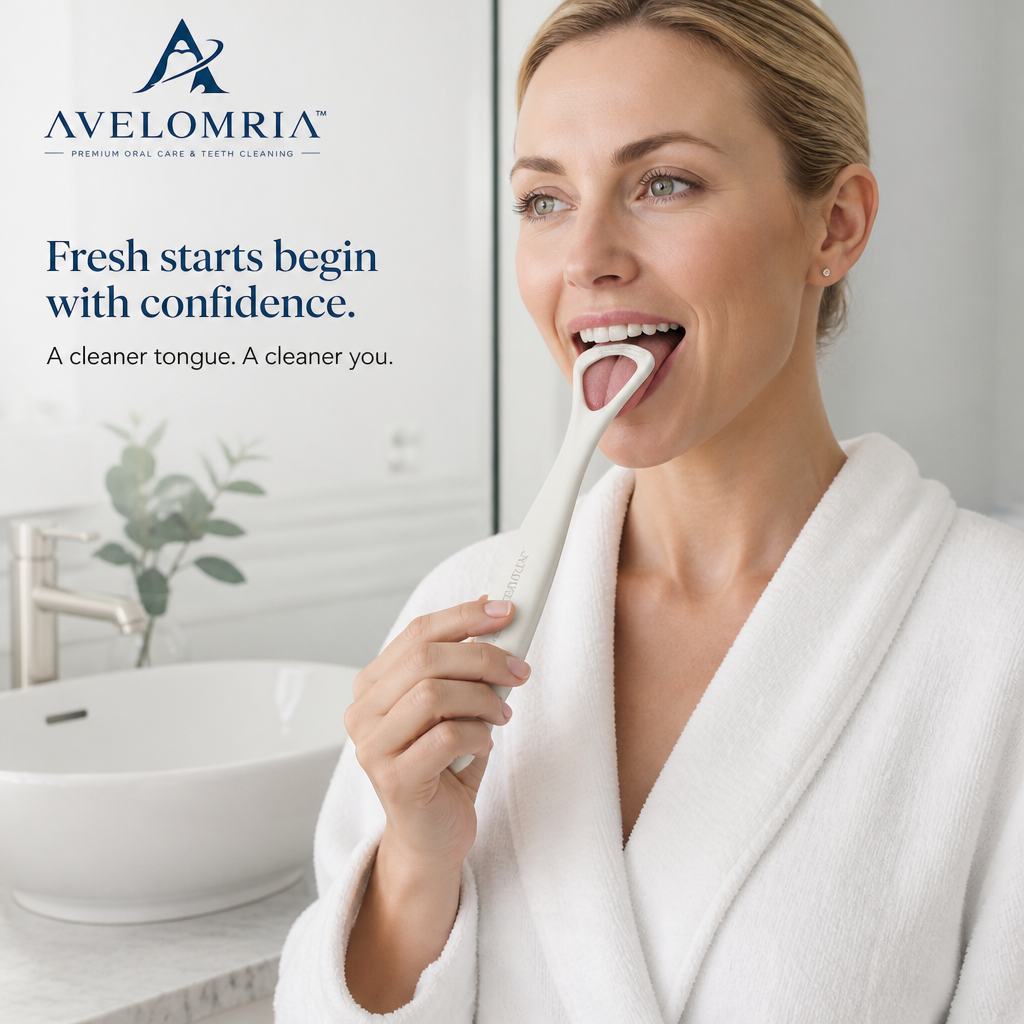 avelomria™ Velmora Dual-Sided Tongue Cleaner — 1