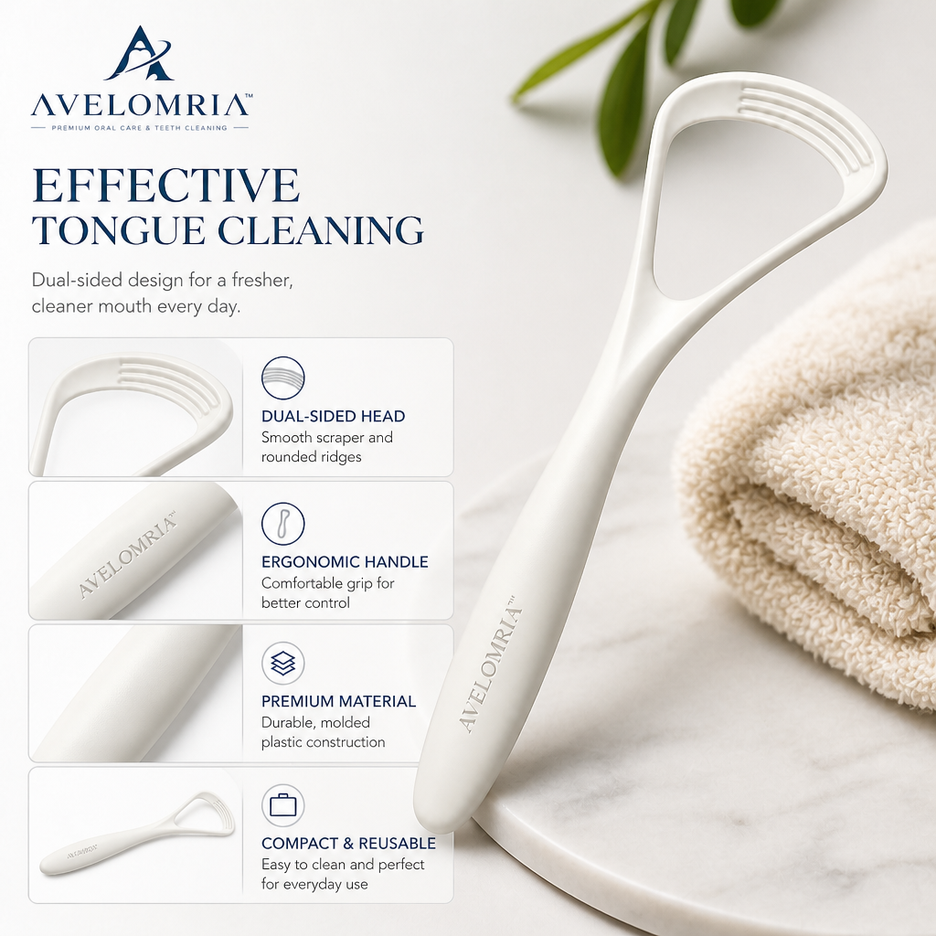 avelomria™ Velmora Dual-Sided Tongue Cleaner — 8